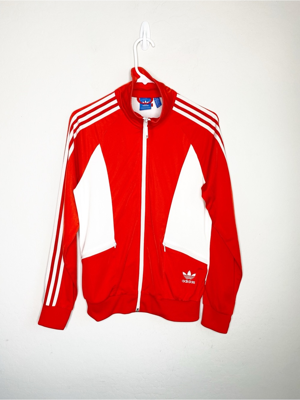 Adidas Originals Sandra 1977 Track Jacket in Vivid Red and White Size M